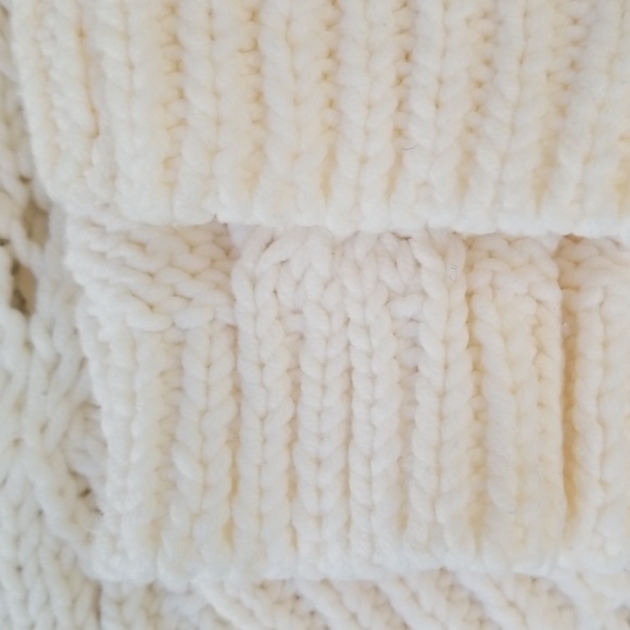 Loft Pointelle Sweater, Size Sm, Cream - Picture 3 of 4